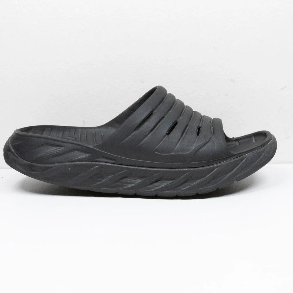 HOKA ONE ONE Ora Recovery Slide 2 Comfort Post-Run Sandal Black Mens Sz 11